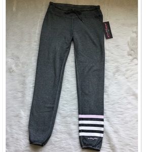 NWT Betsey Johnson Logo Stripe Sweatpants